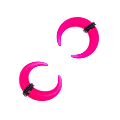 Ear Gauges Stretching Kit 14G-00G Acrylic Sprial Tapers Plugs Expander Sets Heart Tunnels Piering Jewelry Horeseshoes Taper For Ears - style: 84 Purple