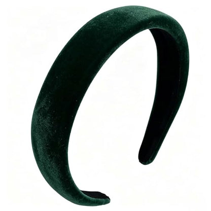 Velvet Padded Headband Fashion Headbands Non Slip Head Band Hair Bands Accessories for Women Girls (Green) - color: Green