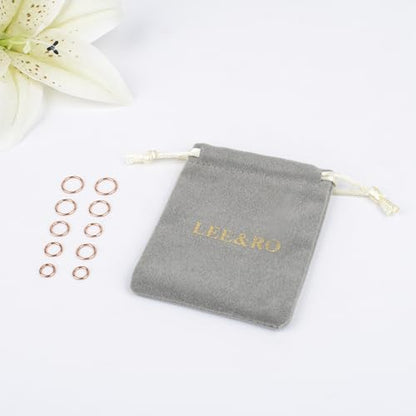 LEE&RO 16G 6MM 7MM 8MM 9MM 10MM Hinged Clicker Septum Rings 16G Nose Hoop Tragus Helix Cartilage Hoop Earrings - color: rose gold