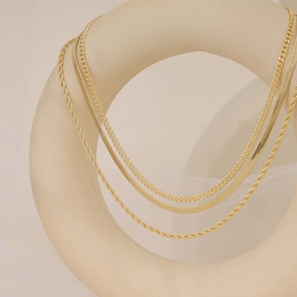 XIXINI Layered Necklaces for Women, Dainty Gold Necklace Stack 14k Gold Plated Layering Pendant Necklace Set Simple Statement Gold Necklaces for Women Trendy Fashion Waterproof Gold Jewelry - color: Gold-Set 9