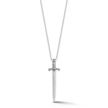 MATEO New York, Knights Sword Necklace, Sterling Silver : Clothing, Shoes & Jewelry