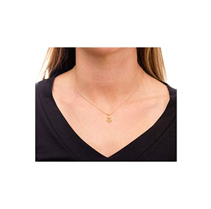 Baydurcan Friendship Anchor Compass Necklace Good Luck Elephant Pendant Chain Necklace with Message Card Gift Card - style: Anchor