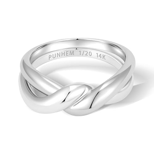 Gold Cross Statement Rings for Women 14K Gold Silver Tone Non Tarnish Cute Band High Polished Smooth Comfort Fit Size 5-10 - color: F-Silver