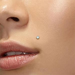 16G Monroe Lip Piercing Jewelry Labret Studs Tragus Hoop Earrings Nose Piercing Flat Back Helix Earring - color: silver, size: 16G*10mm