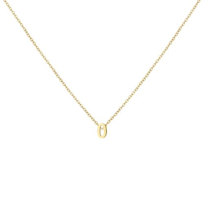 Number Necklace for Women Dainty 18K Gold Plated Pendant Necklace Charm Birth Month Personalized Jewelry Birthday Gift - color: GOLD, style: Number 0