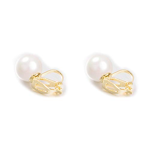 Pearls Clip On Earrings Womens Clip on Earrings Non Pierced Clip on Pearls Women Hypoallergenic Trendy Wedding Jewelry - style: Pearl clip earrings