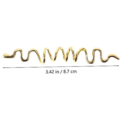 6pcs Hair Jewelry Set for Women Hair Clips Charms Cuffs Rings Spiral Coils Dreadlock Accessories for Braids