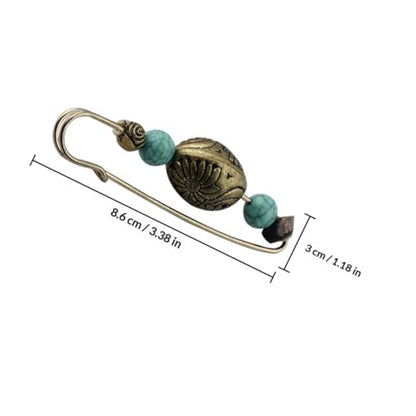 VILLCASE 2pcs Vintage Cardigan Brooch Pin Set Retro Collar Shawl Clips for Women Sweater Accessories