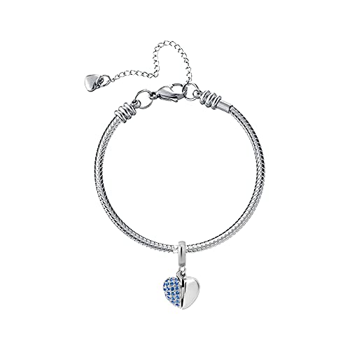 KunBead Daughter Heart I Love You Birthstone Dangle Charms Compatible with Pandora Bracelet Gift for Womens Birthday - color: Deep Blue