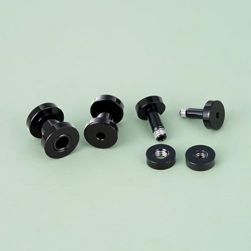 TBOSEN Precise Dimensions Stainless Steel Set Double|Single Flare Tunnel Screw Gauge Ear Expander Stretching Kit Piercing Mixed Size - color: Black-Screw Fit, size: 1.6-10mm(14G-00G)
