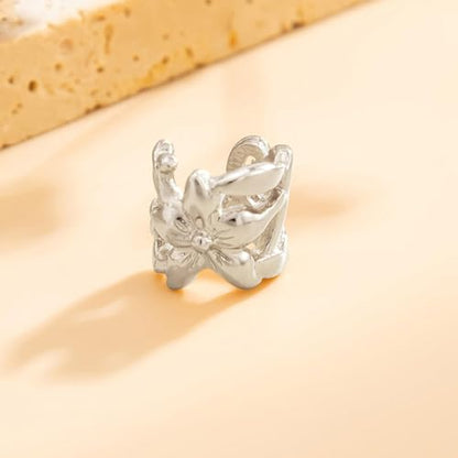 Chunky Gold Ear Cuff for Women Non-Piercing Cartilage Clip-On Earrings Trendy Jewelry Gift - color: B1:Chunky Ear Cuff