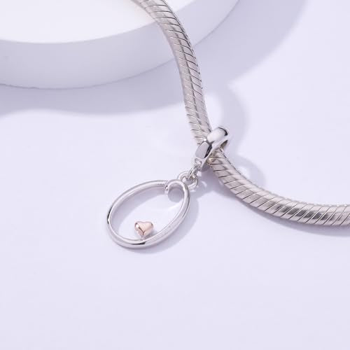 Letter Charms for Pandora Bracelets 925 Sterling Silver Alphabet Initial Charms Bead Jewelry Gift for Women - style: Initial O