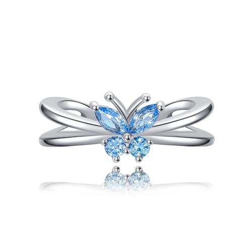 Midari Toe Rings for Women 925 Sterling Silver Hypoallergenic Adjustable Open Band Ring for Women Summer Beach Open Toe Jewelry Foot Jewelry - color: butterfly, size: Adjustable