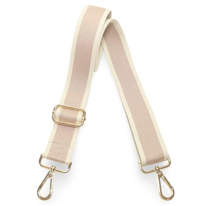 Kolti Purse Strap Replacement Crossbody Handbag Stripe Wide Adjustable - color: Gold Buckle-385