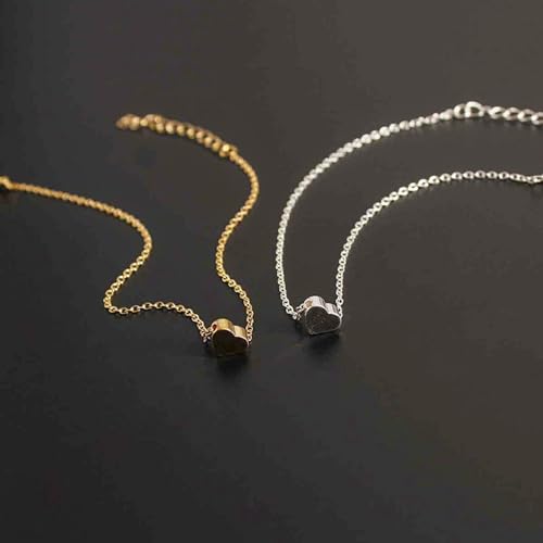 Gold Anklets Bracelets for Women,925 Sterling Silver Waterproof Dainty Heart Anklet Snake Chain Link 14K Gold Plated Non Tarnish Ankle Chain Summer Beach Foot Jewelry Graduation Wedding Gifts - color: Heart
