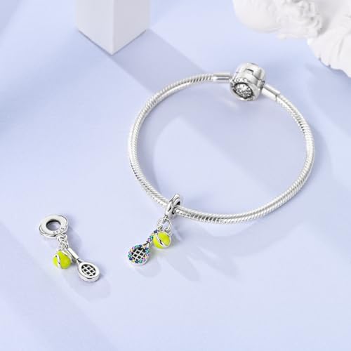 LNQOBU 925 Sterling Silver Charms for Bracelets Dangle Pendant fit Pandora Bracelets or Necklaces Jewelry Woman Gift Beads Charm (With one Spacer Beads) - style: Charms Bead 1664
