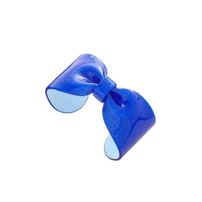 Chunky Acrylic Bow Open Cuff Bracelet for Women Colorful Resin Geometric Bowknot Bangle Bracelet Jewelry - color: Blue