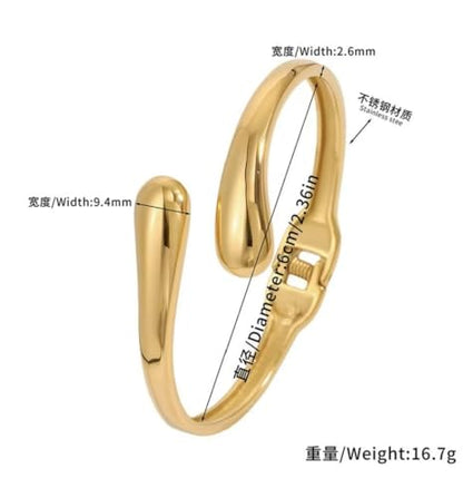 Exquisite and Stylish Gold Bracelet, Fashion Jewelry, Women's Gold Accessories – Ideal Gift for Mom, Wife or Girlfriend - style: Multi-layer lace pattern hollow C-shaped bracelet
