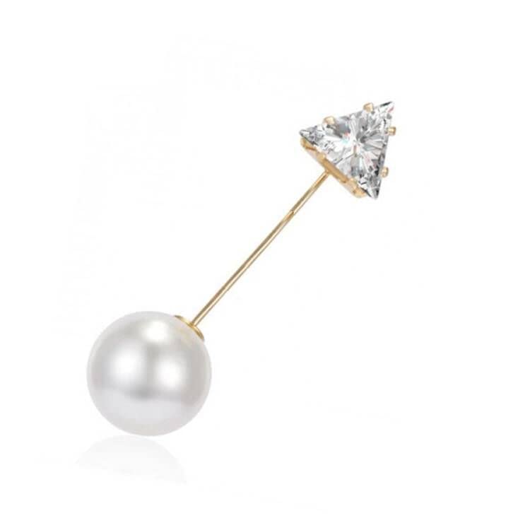 9 Pcs Fashion Pearl Brooch, Safety Pins for Clothes Sweater Shawl Clips Faux Pearl Rhinestones Brooches for Women Pants Extender Safety Pins - color: Gold