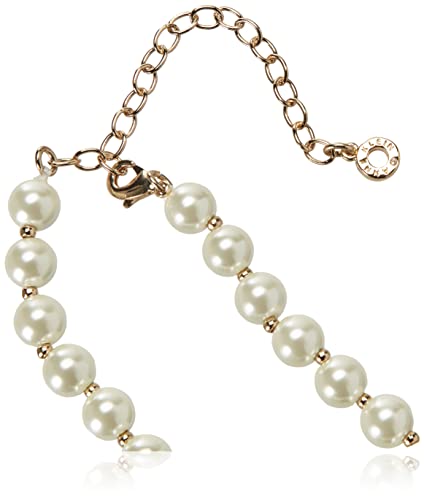 Anne Klein Women's Pearl Collar Necklace, Statement Fashion Jewelry with Pearl Accents and Adjustable Extender for Everyday and Dress Wear - color: Perfect Pearl