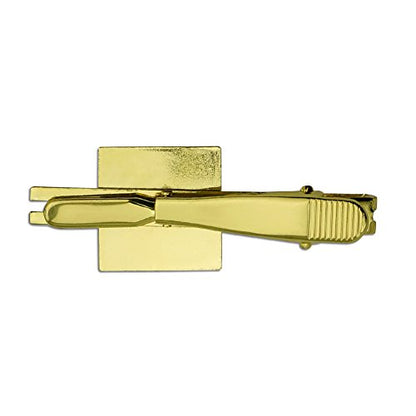GRAPHICS & MORE Scooby-Doo Ruh Roh Square Tie Bar Clip Clasp Tack- Silver or Gold - color: Gold