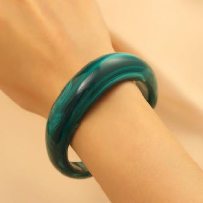 Chunky Resin Bangles Bracelet for Women Geometric Open Acrylic Cuff Bracelet Adjustable Acrylic Resin Wide Bracelets Irregular Wrist Bangle Bracelet for Women - style: Style7