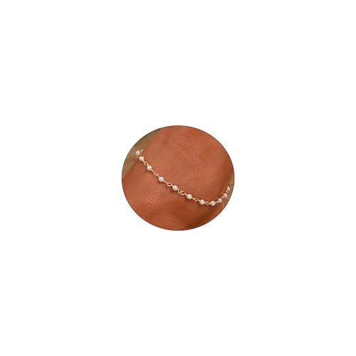 Ankle Bracelets for Women 18K Gold Plated Anklets for Women Waterproof Dainty Gold Ankle Bracelets with Evil Eye,Pearls,Beads,Chain Boho Everyday Anklet Beach Summer Jewelry Gift - color: Gold-9
