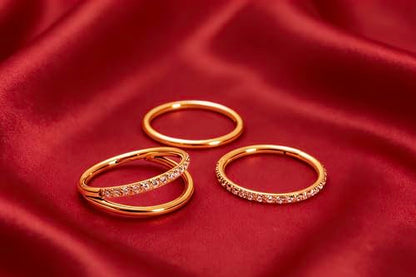 16G 18G 6mm 8mm 10mm Hinged Clicker Segment CZ Twisted Clicker Nose Rings Hoop Helix Cartilage Daith Tragus Sleeper Earrings Body Piercing for Women Men - style: 18G - 10mm - 3Pcs Gold - 2 Layer
