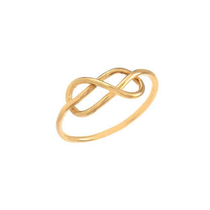 Wedding Bands Ring for Women Men Rose Silver Gold Polished Slim Engagement Promise Rings Comfort Fit - size: 7, style: Infinity Ring