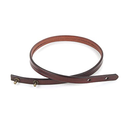 HZMAN Men's & Women's PU Leather Wrap Bracelet - Handmade Steampunk Style Wristband (8.0 Inch) - color: Brown
