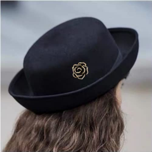 Lavender flower brooch crystal rhinestone tulip brooch elegant accessories jewelry women brooches and pins fashion jewelry wedding flowers lapel pin - color: Camellia