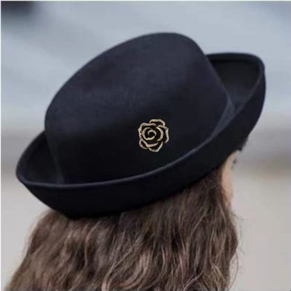 Lavender flower brooch crystal rhinestone tulip brooch elegant accessories jewelry women brooches and pins fashion jewelry wedding flowers lapel pin - color: Camellia
