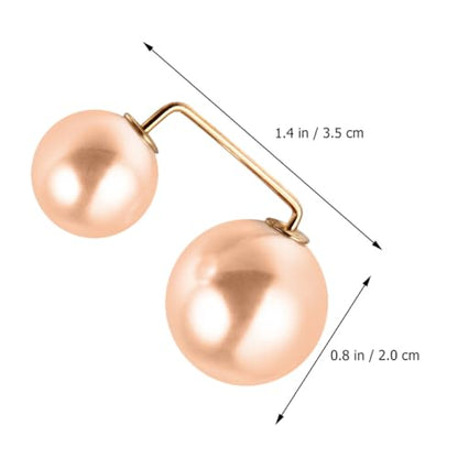 VILLCASE 8pcs Faux Pearl Brooch Pins Sweater Shawl Clips Clothing Accessories Collar Safety Buckles Women’s Lapel Decorations for Cardigans and Dresses