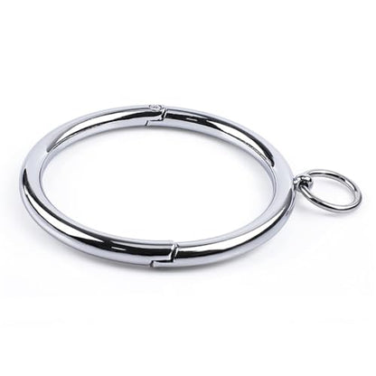 Elevate Your Look with a Polished Stainless Steel Locking Necklace: Women's Chunky Neck Collar Jewelry