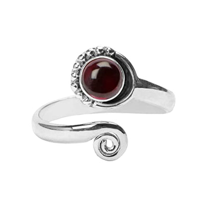 Gemstone Stone Toe Ring 925 Sterling Silver Feet Body Jewellery Handame Toe Ring Gemstone Adjustable Toering For Girls Women Gift Jewellery