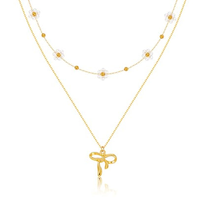 KSF Gold Lariat Necklace for Women Y Shaped Layered CZ Drop Chain | Y shaped necklace; Layered CZ detail; Long lariat style; Gift for her - color: Gold-13
