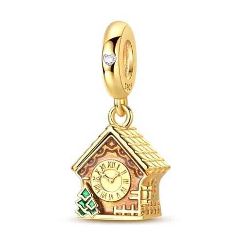 14K Gold Plated Charms for Bracelets Necklace Star Moon Cross Beads Woman | 925 Sterling Silver Charms Butterfly Cute Cat Dog Evil Eye Lucky Bracelet Beads Aesthetic Peandant Jewelry Gift for Mom - color: gold 4
