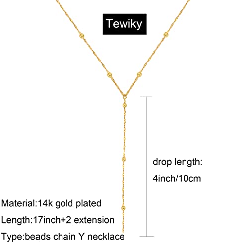 Tewiky Layered Necklaces for Women 14k Gold Plated Chain Necklace Set | Chunky Herringbone/Snake/Rope/Box/Cuban Link Chain for Women, Layering Stack Choker Necklace, Dainty Jewelry Set Non Tarnish - color: Gold--style O