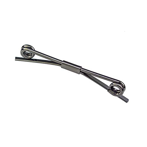 Tight Necktie Tie Clips Collar Bar Shirt Collar Stay Tie Pins Cravat Clips Silver Gold Black Tone Metal Collar Pin Jewelry Accessories for Men - color: Black