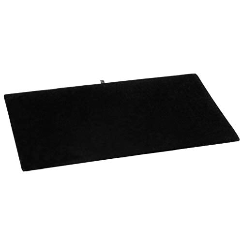 MOOCA 6-Piece Black Velvet Jewelry Display Tray Insert Pad. | 6 Pcs Set Jewelry Display Tray Pad Jewelry Display Tray Insert Accessory for Jewelries, 14 W x 7 1/2 D in, Black Velvet