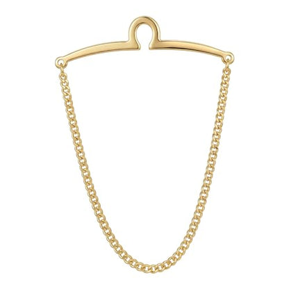 Yoursfs Tie Chains for Men Gold and Sliver Tie - style: Gold Tie Chains