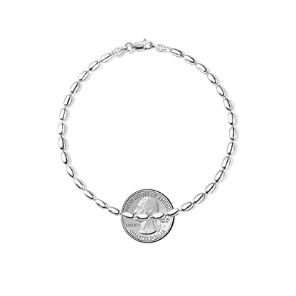 Savlano 925 Sterling Silver Oval Rice Bead Strand Chain Anklet For Women - Made in Italy Comes With a Gift Box - style: 4MM