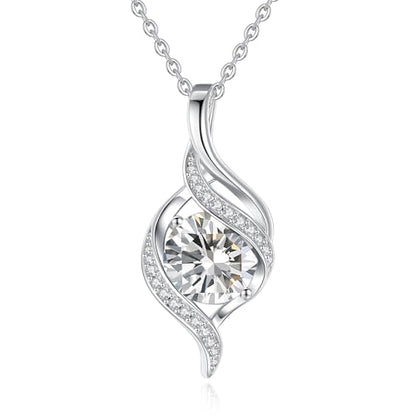 FANCIME Birthstone Necklace for Women Jewelry Gift for Her | Infinity Love Pendant Sterling Silver, Birthday Gift for Women, Adjustable 16+2" - color: 04-Cubic Zirconia