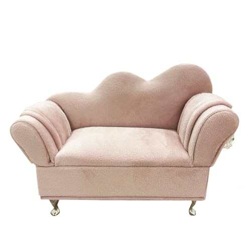 Openable Sofa Jewelry Box, Earrings Necklace Storage,Chaise Longue | Miniature Sofa Velvet Chair Design,Gift for Girls and Women - color: Chaise Longue