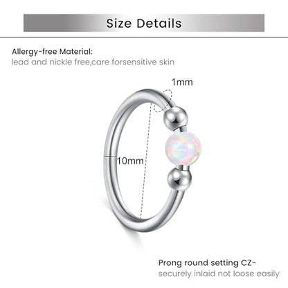 Briana Williams 18G 20G Nose Rings for Women Nose Piercings Nose Rings Hoops Nose Studs Surgical Steel Nose Ring Silver Gold Nose Piercing Jewelry - color: D6 -18g, silver