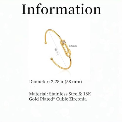 18K Gold Bangle Bracelets for Women 925 Sterling Silver Bracelets Bracelets Adjustable Boho Bracelets Stackble Cuff Bangle Bracelets for Men Women Chunky Gold Bangle Open Cuff Bracelets Christmas Gift - color: Bracelets-04
