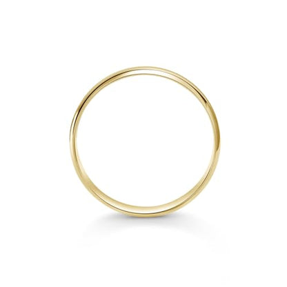 Men's Wedding Band 14K or 10K Solid Gold Ring, 5mm Plain Classic | Stamped 10K, not plated; high-polish, low-dome classic profile; hypoallergenic; made in USA; true-to-size; gift-ready - color: 10K Yellow Gold