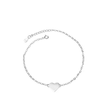 Gold Anklets Bracelets for Women,925 Sterling Silver Waterproof Dainty Heart Anklet Snake Chain Link 14K Gold Plated Non Tarnish Ankle Chain Summer Beach Foot Jewelry Graduation Wedding Gifts - color: Heart
