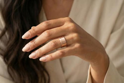 Versatile 14k Rose Gold Band - Customizable Fashion, Wedding & Stackable Rings for Women - Personalized Anniversary & Relationship Rings for Him and Her