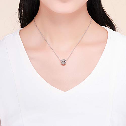 Letter Charms 925 Sterling Silver Initial A-Z Bead Charms | For Bracelets Necklaces, Hypoallergenic,Cubic Zirconia Alphabet Beads, Personalized Gifts for Women - color: Z